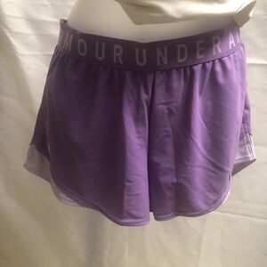 Under Armour running activewear shorts purple women's M NWT